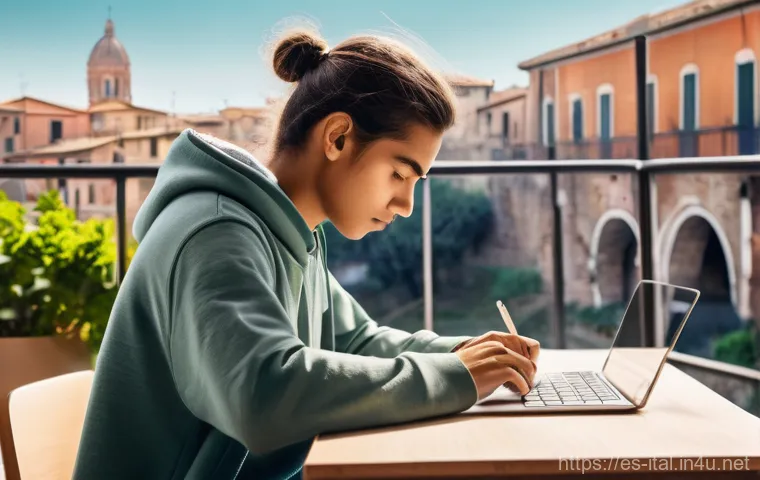 이탈리아어와 바티칸 라틴어 - **Prompt:** A dignified scholar in their 40s (wearing a simple, dark suit or clerical attire) is int...