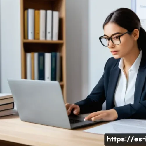 이탈리아어 면접 및 취업 용어 - **Prompt:** A diverse young professional, focused and determined, sitting at a modern desk in a home...